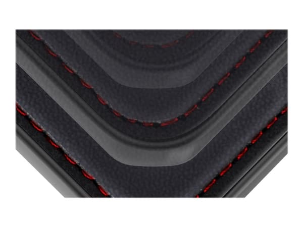 ITSKINS HYBRID // FOLIO - Lommebok for mobiltelefon - helnarvet lær - svart, rød - 6.5" - for Apple iPhone XS Max