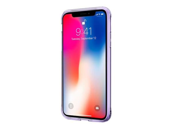 ITSKINS NANO // DUO Zero Gel 2 in 1 - Baksidedeksel for mobiltelefon - termoplast-polyuretan (TPU), Impacthane - gjennomsiktig, lyst fiolett - 5.8" (