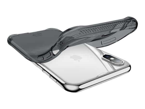 ITSKINS NANO // GEL Zero Gel - Baksidedeksel for mobiltelefon - termoplast-polyuretan (TPU), Impacthane - svart, gjennomsiktig - 6.5" - for Apple iPh