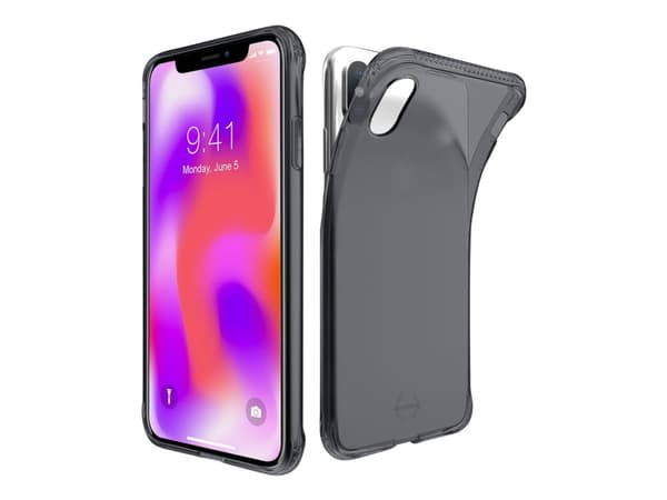ITSKINS NANO // GEL Zero Gel - Baksidedeksel for mobiltelefon - termoplast-polyuretan (TPU), Impacthane - svart, gjennomsiktig - 6.5" - for Apple iPh