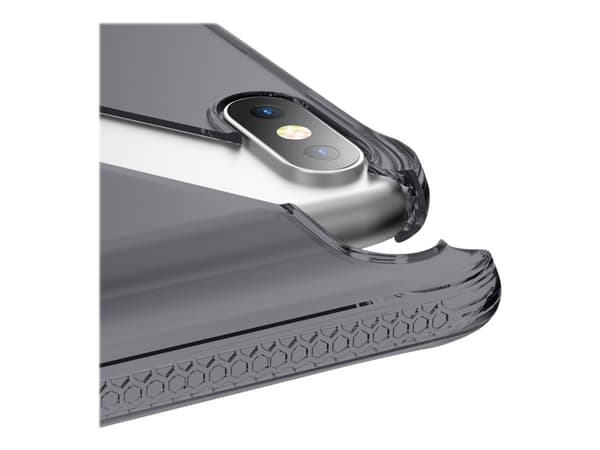 ITSKINS NANO // GEL Zero Gel - Baksidedeksel for mobiltelefon - termoplast-polyuretan (TPU), Impacthane - svart, gjennomsiktig - 6.5" - for Apple iPh