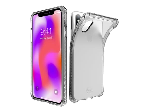 ITSKINS Spectrum Clear - Baksidedeksel for mobiltelefon - termoplast-polyuretan (TPU) - gjennomsiktig - for Apple iPhone XS Max