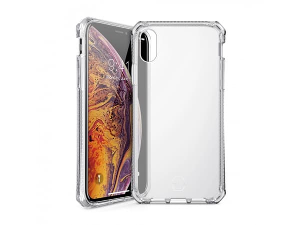 ITSKINS Spectrum Clear - Baksidedeksel for mobiltelefon - termoplast-polyuretan (TPU) - gjennomsiktig - for Apple iPhone XS Max