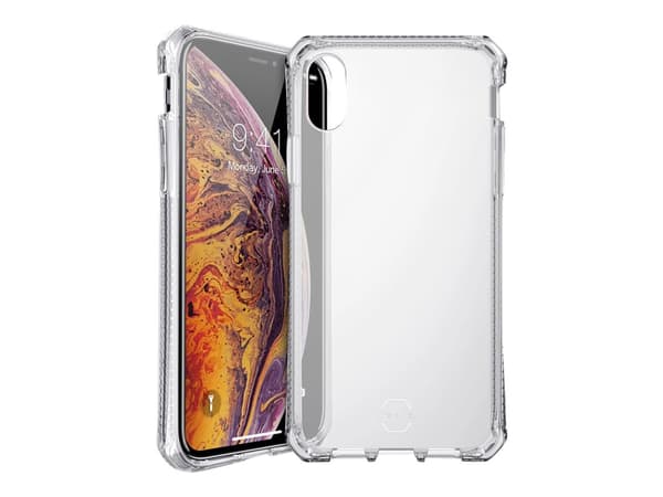 ITSKINS Spectrum Clear - Baksidedeksel for mobiltelefon - termoplast-polyuretan (TPU) - gjennomsiktig - for Apple iPhone XS Max