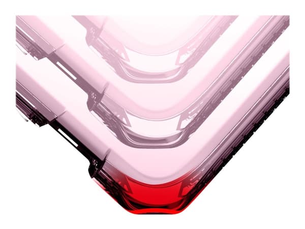 ITSKINS Spectrum Clear Antimicrobial - Baksidedeksel for mobiltelefon - termoplast-polyuretan (TPU), Impacthane - Lys lyserød - for Apple iPhone X, X