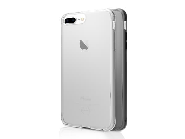 ITSKINS NANO DUO cover til iPhone 8 Plus / 7 Plus / 6s Plus / 6 Plus®. Sort og gennemsigtig