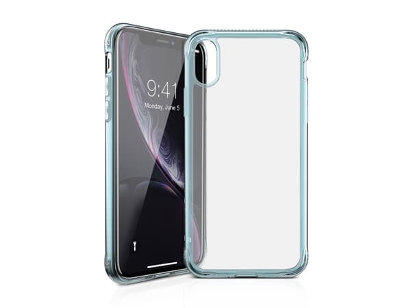 ITSKINS NANO // ICE - Baksidesskydd för mobiltelefon - polykarbonat, termoplastisk polyuretan (TPU), Impacthane - transparent, ljusblå, CrystalClear