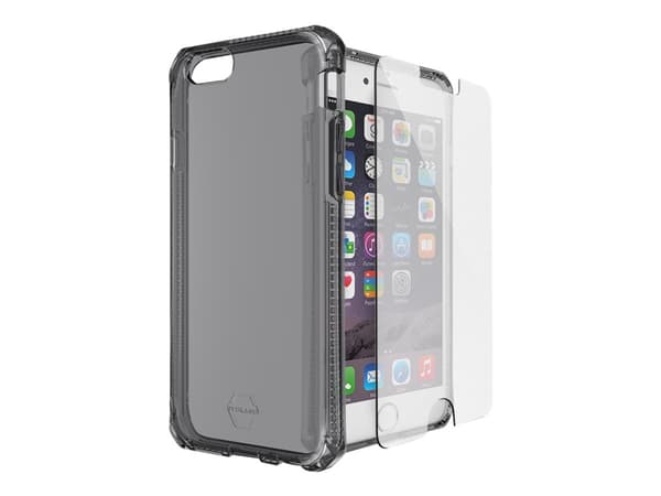 ITSKINS Spectrum360 - Baksidesskydd för mobiltelefon - termoplastisk polyuretan (TPU) - svart - för Apple iPhone 6 Plus, 6s Plus