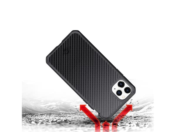 ITSKINS HybridFusion, Suojus, Apple, iPhone 11 Pro, 14,7 cm (5.8"), Hiili