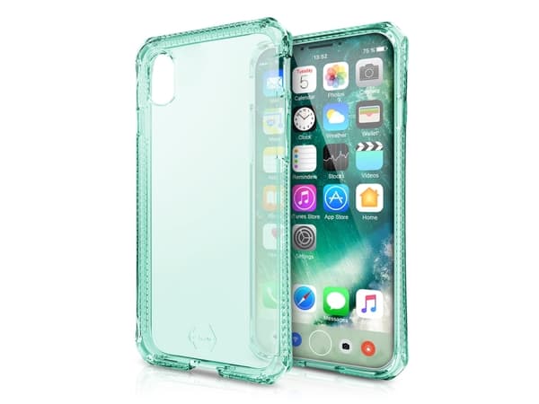 ITSKINS SPECTRUM CLEAR suojakuori iPhone XS/X®:lle. Tiffanynvihreä