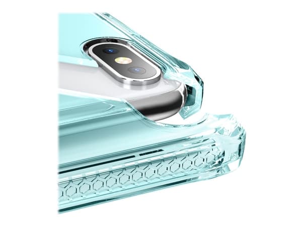 ITSKINS Supreme // Clear - Baksidedeksel for mobiltelefon - Impacthane - lys blå - for Apple iPhone X, XS