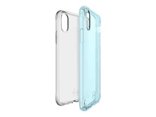 ITSKINS NANO // DUO Zero Gel 2 in 1 - Baksidedeksel for mobiltelefon - Impacthane - gjennomsiktig, lyst fiolett - 6.5" (en pakke 2) - for Apple iPhon