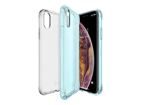 ITSKINS NANO // DUO Zero Gel 2 in 1 - Baksidedeksel for mobiltelefon - Impacthane - gjennomsiktig, lyst fiolett - 6.5" (en pakke 2) - for Apple iPhon
