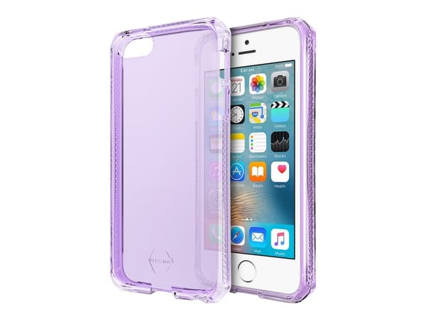 ITSKINS Spectrum Clear Antimicrobial - Baksidesskydd för mobiltelefon - termoplastisk polyuretan (TPU), Impacthane - ljuslila - för Apple iPhone 6 Pl
