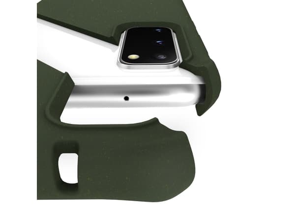 ITSKINS Feronia Bio - Baksidedeksel for mobiltelefon - bioplast - kaki - for Samsung Galaxy S20, S20 5G