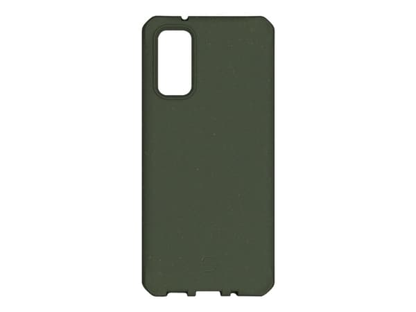 ITSKINS Feronia Bio - Baksidedeksel for mobiltelefon - bioplast - kaki - for Samsung Galaxy S20, S20 5G