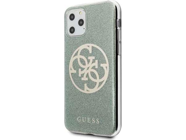Guess GUHCN58PCUGLKA iPhone 11 Pro khaki hard case 4G Circle Glitter