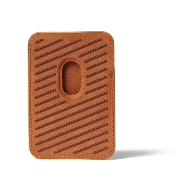 Mujjo Magsafe Läder Korthållare - Tan