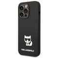 Miniatyrbild 4 av 6: Karl Lagerfeld iPhone 14 Pro Skal Silicone Choupette Body- Svart
