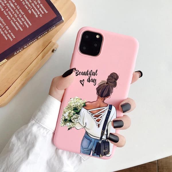 iPhone 13 Pro Max Mini case smuk dag influencer blomster pink iPhone 13