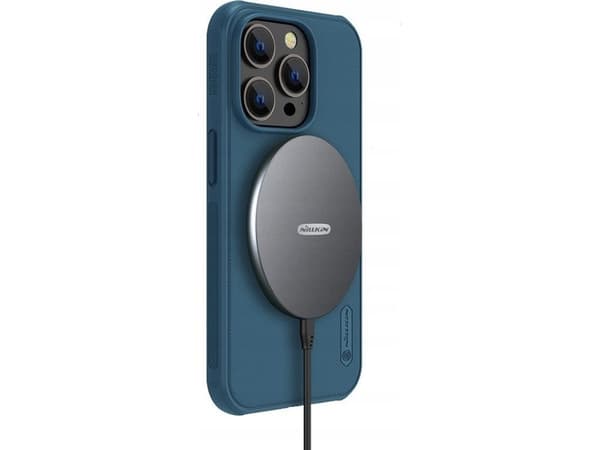 Nillkin Super Frosted Shield Pro Magnetic Deksel til iPhone 14 Pro Max med MagSafe magnetisk blå