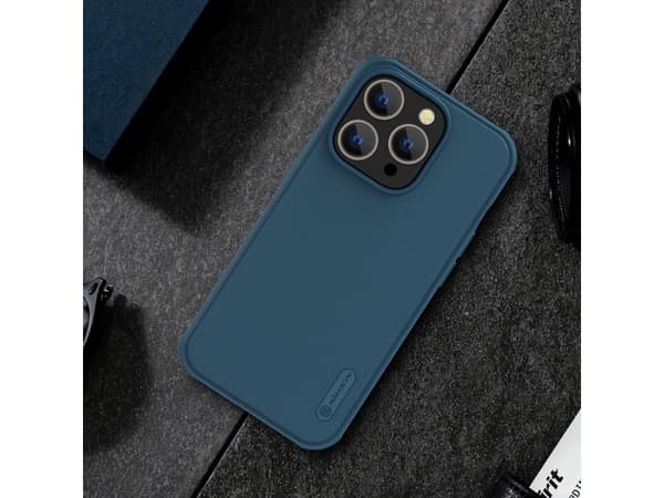 Nillkin Super Frosted Shield Pro Magnetic Deksel til iPhone 14 Pro Max med MagSafe magnetisk blå