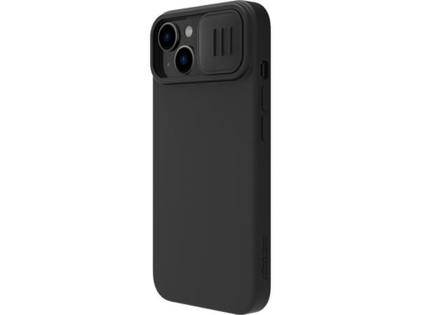 Nillkin CamShield magnetisk silikondeksel iPhone 14 Plus Magnetisk MagSafe-deksel med kamerabeskytter svart