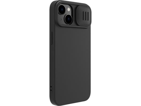 Nillkin CamShield magnetisk silikondeksel iPhone 14 Plus Magnetisk MagSafe-deksel med kamerabeskytter svart