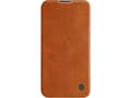 Pikkukuva 5 / 5: Nillkin Qin Nahka Pro Case iPhone 14 Plus kamera kansi holsteri tapauksessa flip kansi ruskea