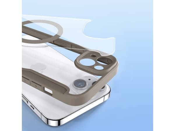 Dux Ducis Skin X Pro iPhone 14 Plus-deksel Magnetisk MagSafe-deksel med Flip Beige