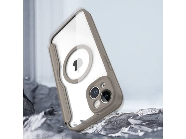 Dux Ducis Skin X Pro iPhone 14 Plus-deksel Magnetisk MagSafe-deksel med Flip Beige
