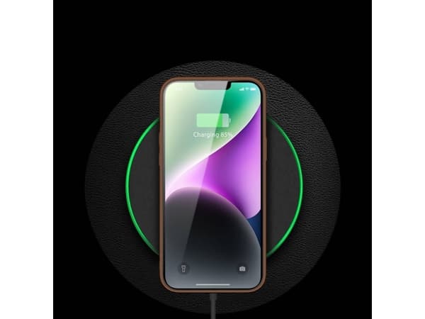Dux Ducis Yolo iPhone 14 kotelo elegantti eco nahka kansi ruskea