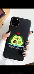 Miniatyrbilde 4 av 5: Silicone shell black for all iPhone 14 models avocado cute funny