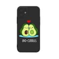 Miniatyrbilde 1 av 5: Silicone shell black for all iPhone 14 models avocado cute funny
