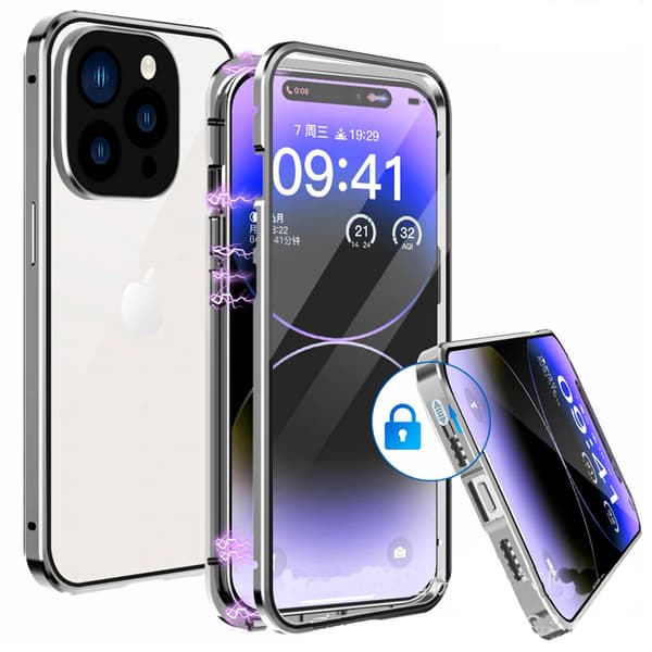 Praktiskt Magnetiskt Dubbel Skal - iPhone 14 Pro Max