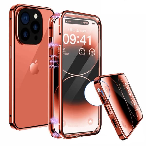 Praktiskt Magnetiskt Dubbel Skal - iPhone 14 Pro Max