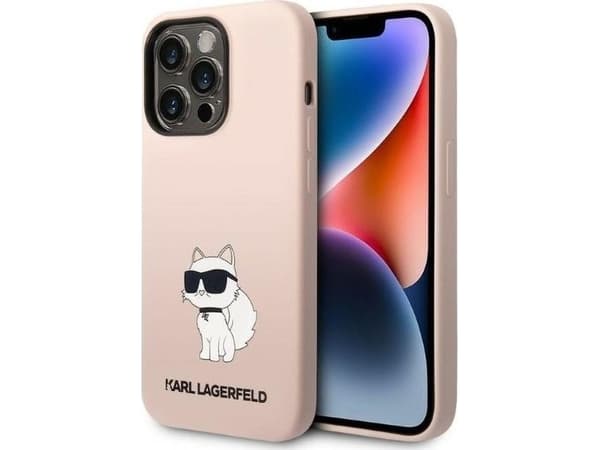 Karl Lagerfeld KLHCP14XSNCHBCP iPhone 14 Pro Max 6,7" kovakotelo różowy/pink silikoni Choupette