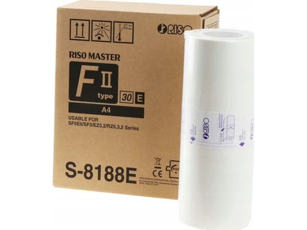 RISO MAALI MUSTA FII TYPE30E A4 PAKKAUS 2X1000ML