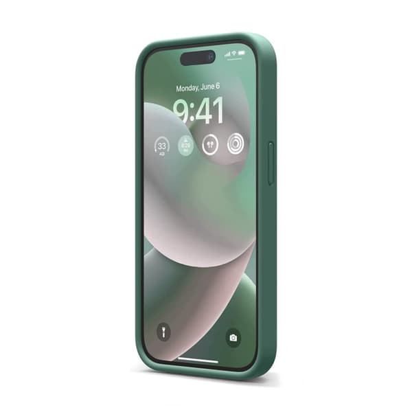 iPhone 14 Pro Silikonskal - Mörkgrön