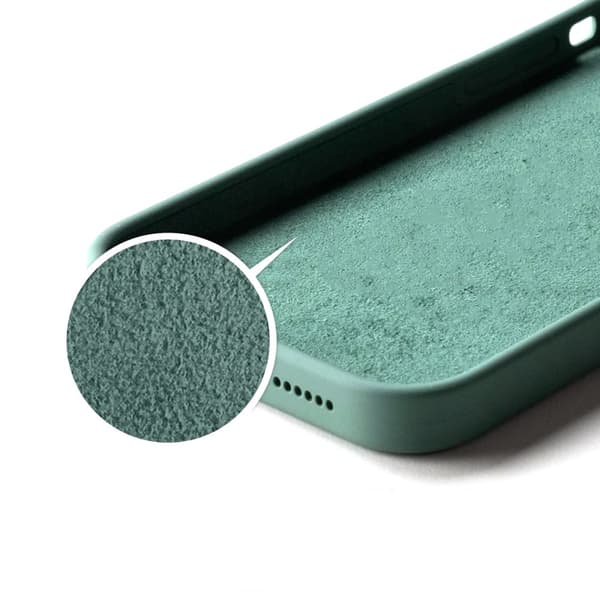 iPhone 14 Silikonskal - Mörkgrön