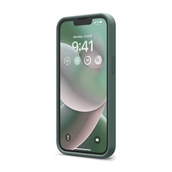 iPhone 14 Silikonskal - Mörkgrön