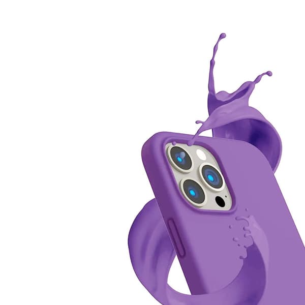 iPhone 14 Pro Max Silikonskal Rvelon - Lila