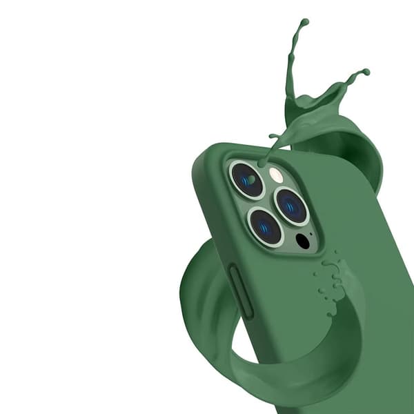 iPhone 14 Pro Max Silikonskal Rvelon - Grön