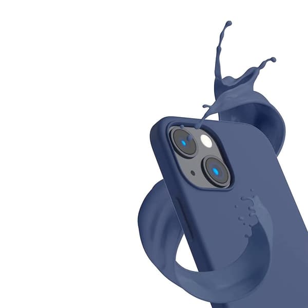 iPhone 14 Plus Silikonskal Rvelon MagSafe - Blå