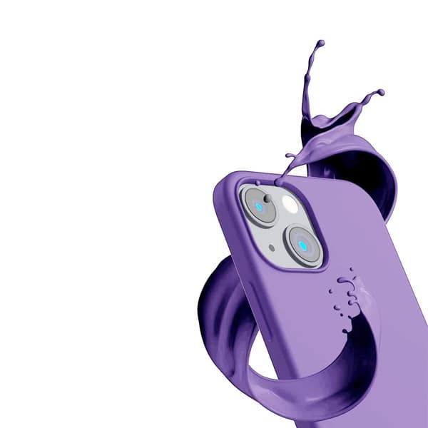 iPhone 14 Plus Silikonskal Rvelon - Lila