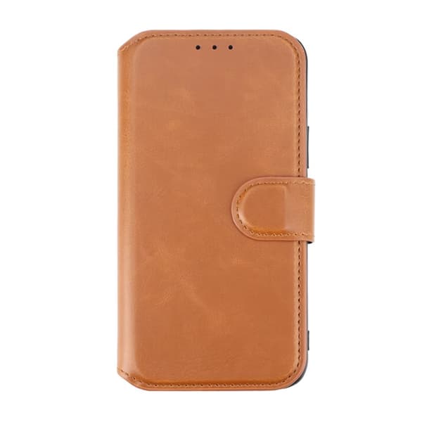 iPhone 12/12 Pro Plånboksfodral Extra Kortfack Rvelon - Guldbrun