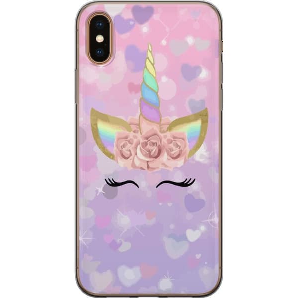 Apple iPhone X Gjennomsiktig deksel Unicorn