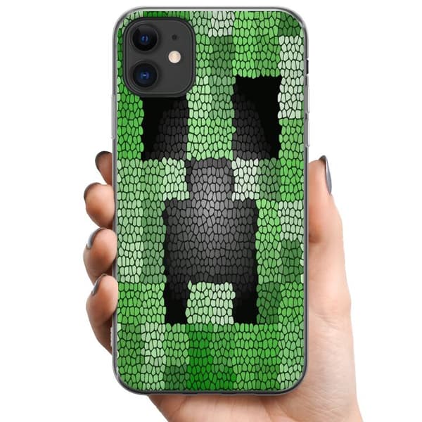 Apple iPhone 11 TPU Mobilcover Creeper / Minecraft
