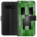 Pikkukuva 1 / 3: Samsung Galaxy S10 Lompakkokotelo Creeper / Minecraft
