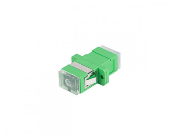 FIBEROPTISK ADAPTER SM SC/APC SIMPLEX TRANSPARENT CAP 25STK LANBERG